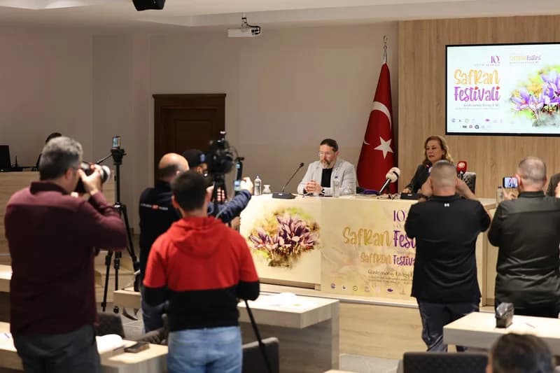10.Uluslararası Safran Festivali Basın Toplantısından Kareler