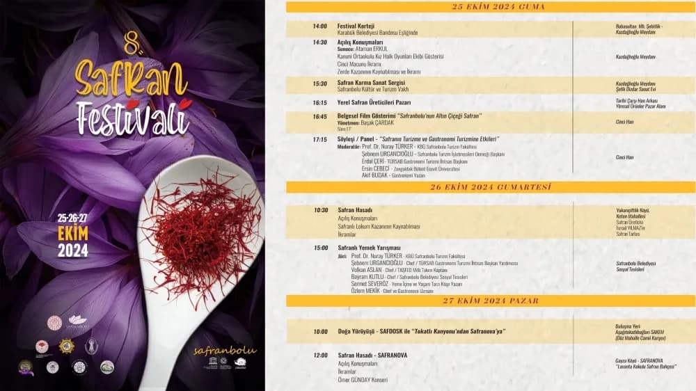 8. Safran Festivali 25 Ekim’de Başlıyor — görsel 1